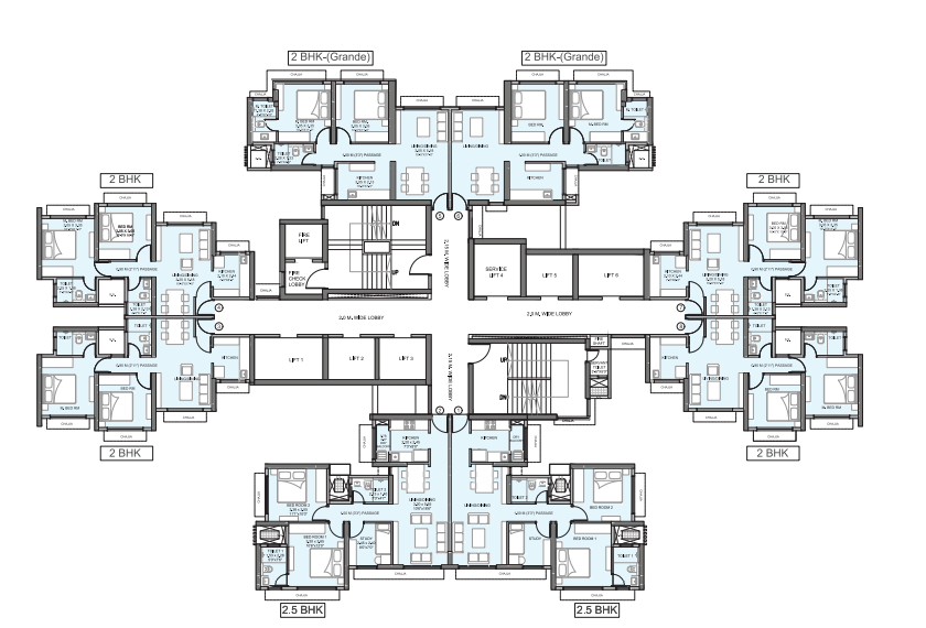Wadhwa Atmosphere Mulund 2.5BHK Plan