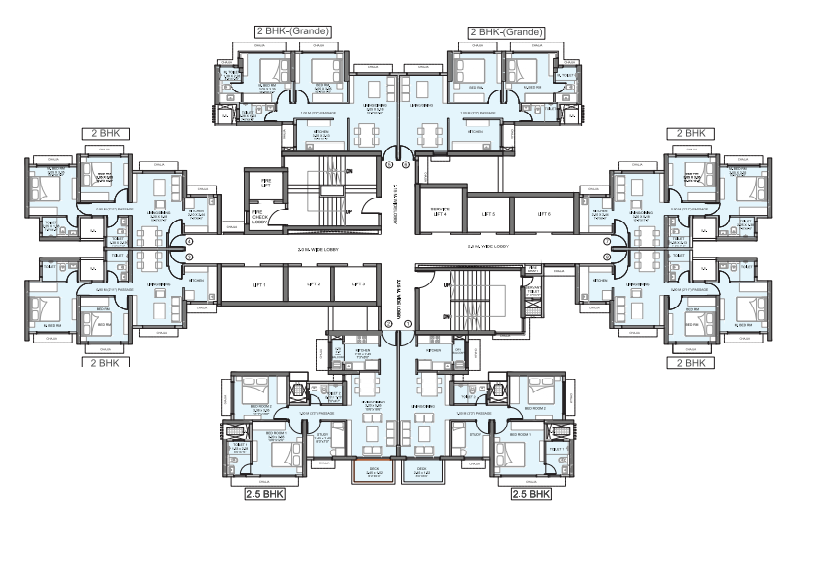 Wadhwa Atmosphere Mulund 2 BHK Plan